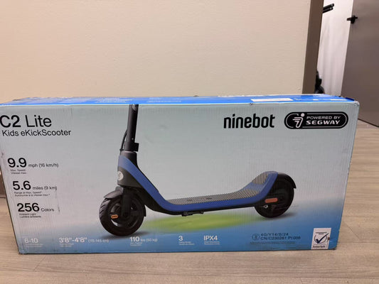 Segway - C2 Lite Kids Electric Kick Scooter w/5.6 mi Max Operating Range - Almost New