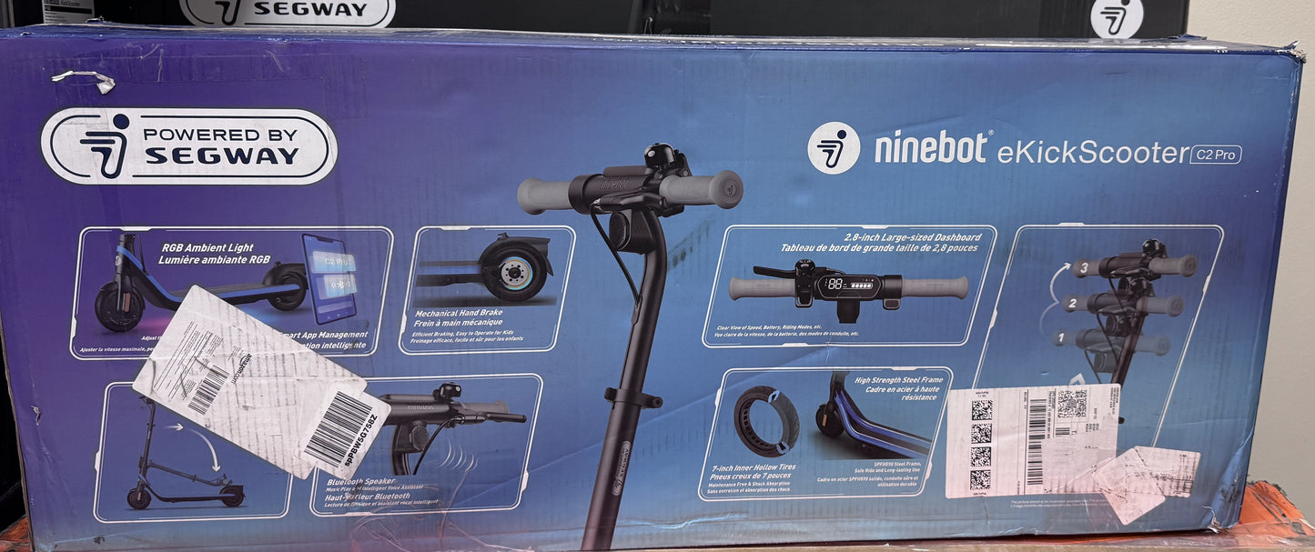 Segway - C2 Pro Kids Electric Scooter - 7.5 mi Max operating Range and 12.4mph (New)