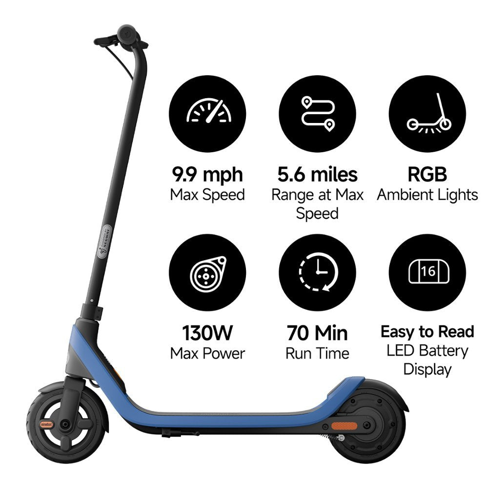 Segway - C2 Lite Kids Electric Kick Scooter w/5.6 mi Max Operating Range - Almost New